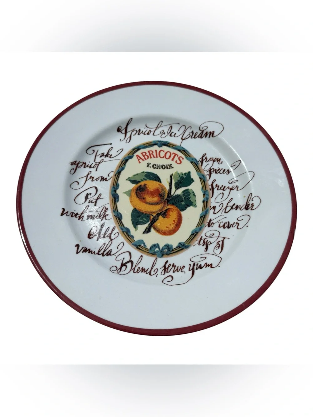 Williams Sonoma Rosanna Harvest Market Fruit Salad Plates Set of 6 Italian 8”